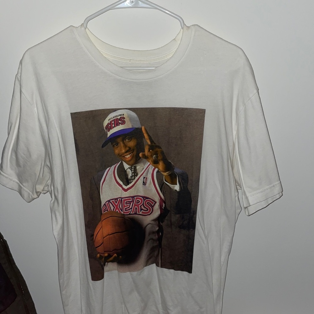 Mitchell and Ness Vintage Allen Iverson Rare Tee